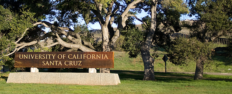 UC Santa Cruz Main Entrance Sign